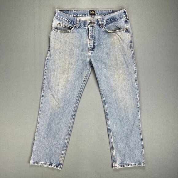 Lee Other - Lee Jeans Mens 36x29 Regular Fit Straight Leg Medium Wash Denim 100% Cotton